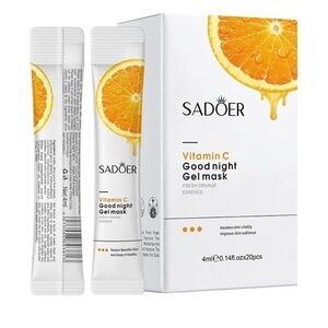 SADOER VITAMIN C GOODNIGHT FACE MASK NEW SEALED PACKAGE